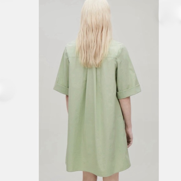 COS Casual A-line Pocket Dress In Charcoal Size 4 - Picture 8 of 15